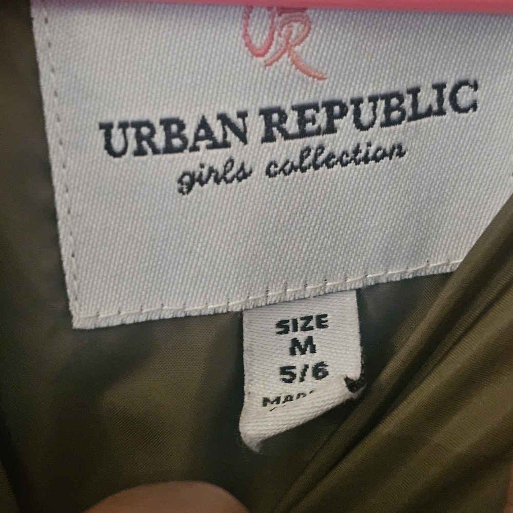 Urban Republic Olive Quilted Kids Puffer Jacket - Picture 4 of 9